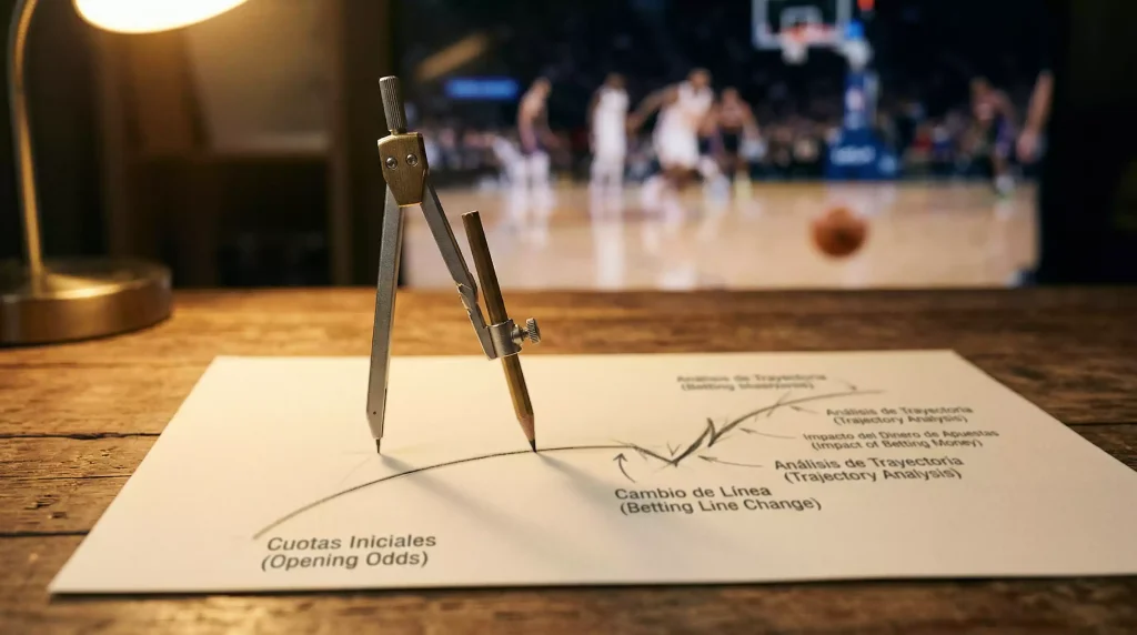 Análisis del movimiento de líneas y cuotas en apuestas NBA